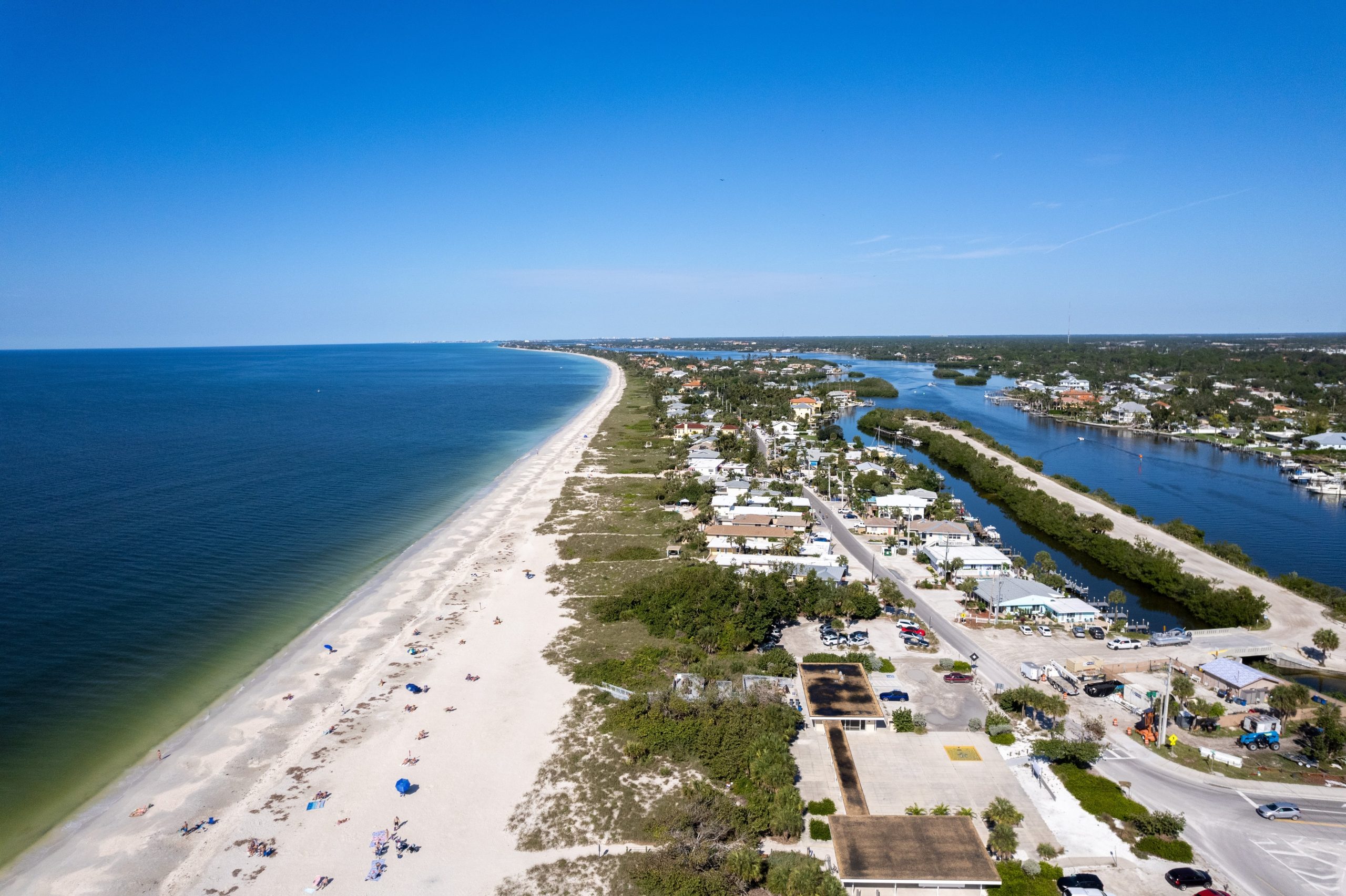 Nokomis Florida Aerial View of he Beach